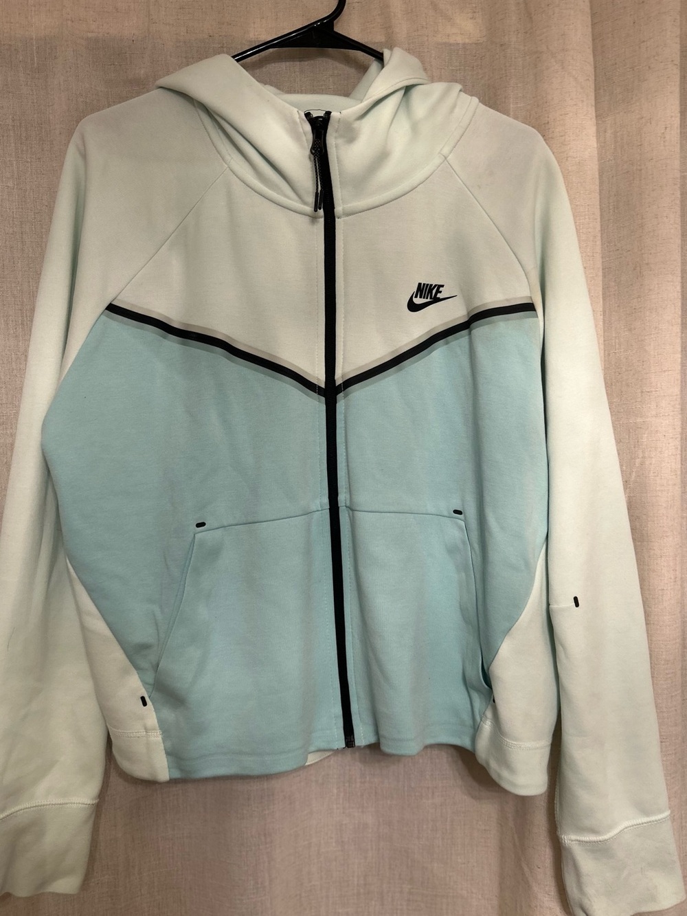 Nike Women's Mint & Light Blue Full-Zip Hooded Jacket